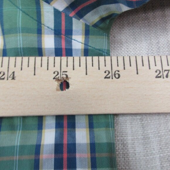 Orvis Shirt Mens XL Multi Plaid Classic Fit Short Sleeve Collared Button Down - Picture 8 of 8
